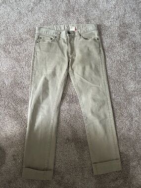 Uniqlo T-000 Skinny Fit Tapered Jeans Men's Size 30x26 kaki